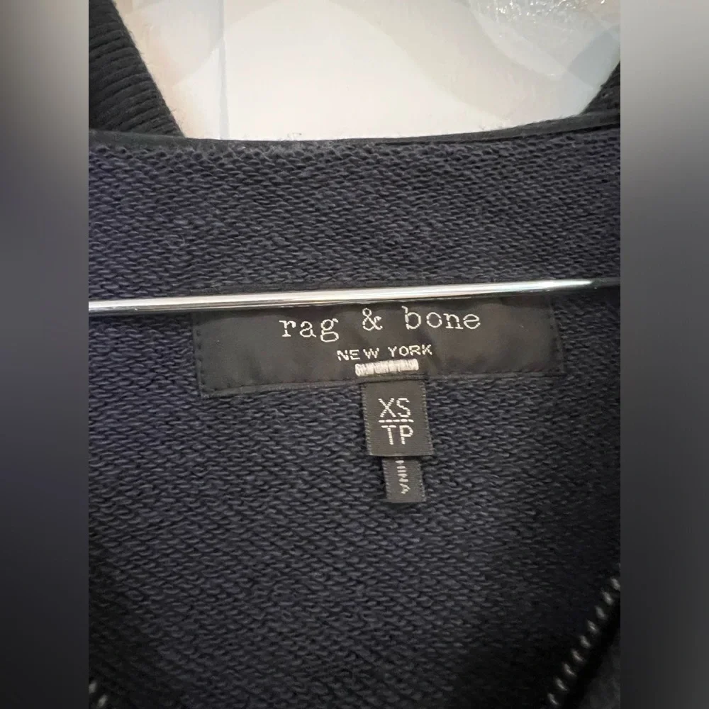 EUC Rag & Bone Zip Up Hoodie Brand on Sleeves
